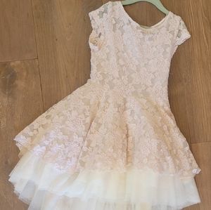 Joyfolie EUC high low lace dress